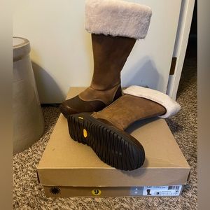 Uggs Miko Leather Waterproof Boots-Size 9